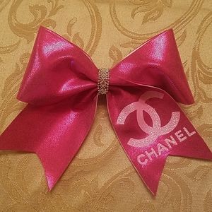 Designer Inspired Cheer hair bow handmade.